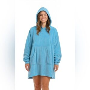 Cozy Blue Women's Blanket Hoodie M/L/XL